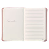 Leatherpress Quartz Pink Genuine African Leather Pocket Notebook