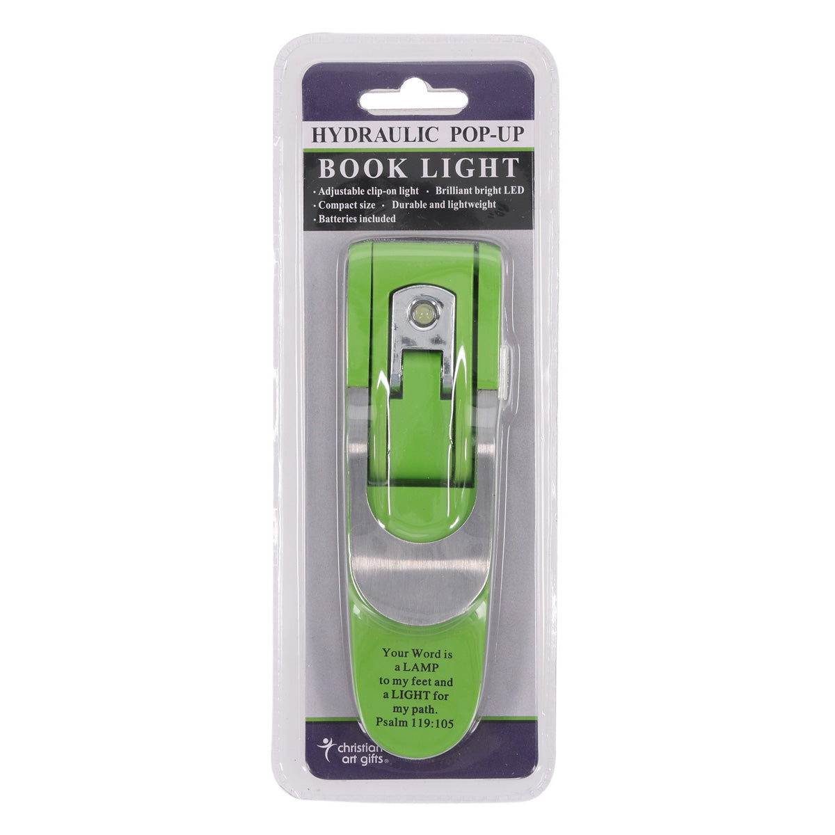 Psalm 119:105 Your Word Is A Lamp Green Hydraulic Book Light