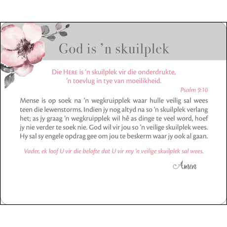 Vreugde In Sy Teenwoordigheid Afrikaans Cards In Tin