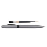 Bolton Flat Clicker Silver Pen With Pen Refill In Acrylic Gift Box