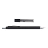 Bolton Flat Clicker Black Clutch Pencil With Lead Refill In Acrylic Gift Box