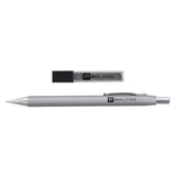 Bolton Flat Clicker Silver Clutch Pencil With Lead Refill In Acrylic Gift Box