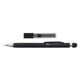 Bolton Round Clicker Black Clutch Pencil With Lead Refill In Acrylic Gift Box