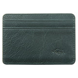 Genuine African Leather Midnight Blue Card And ID Holder