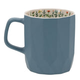 Morning Motivation Blue Ceramic Mug