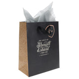The Lord Is My Strength and Shield I Trust Him Medium Gift Bag with Gift Tag
