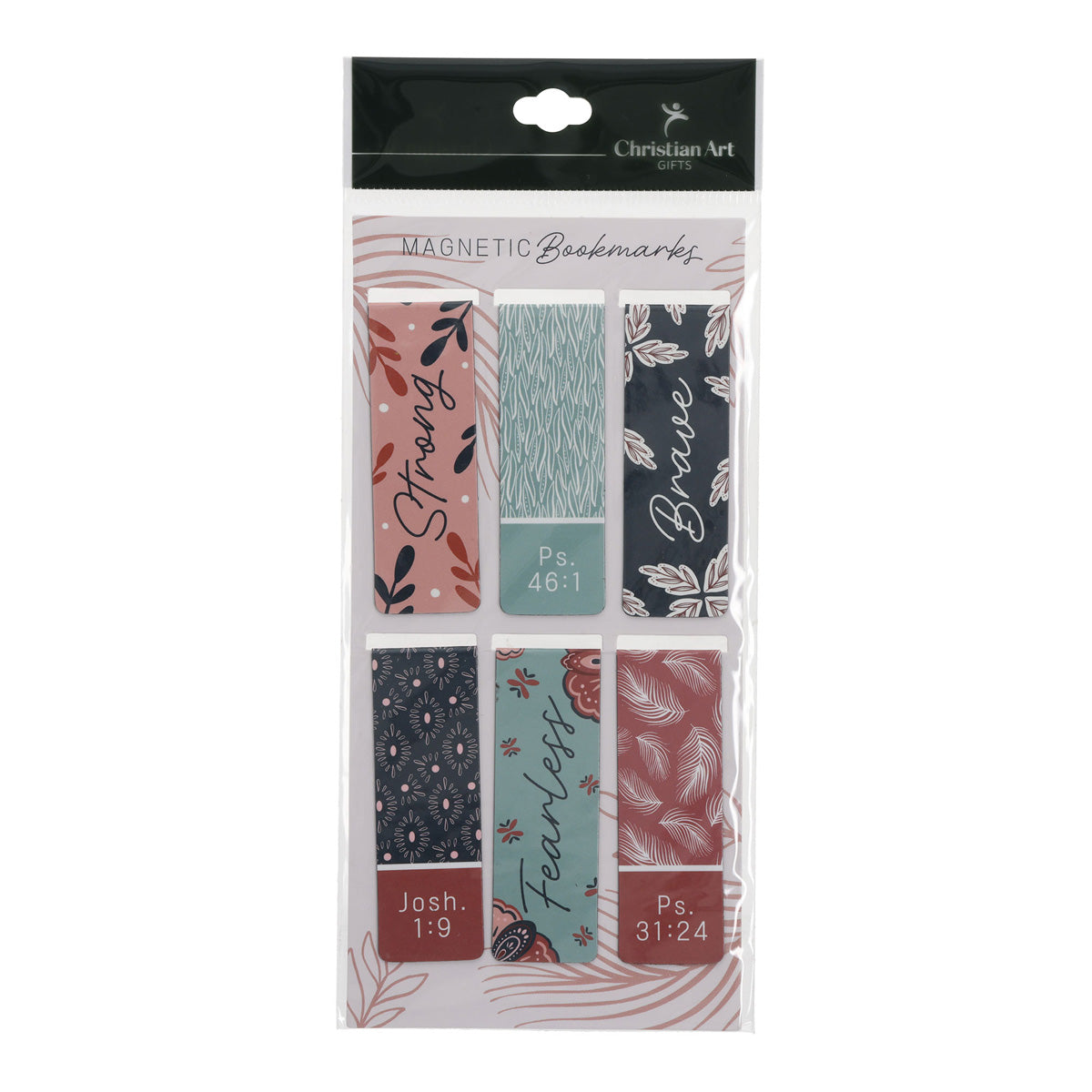 Be Strong and Courageous Six-Piece Magnetic Bookmark Set
