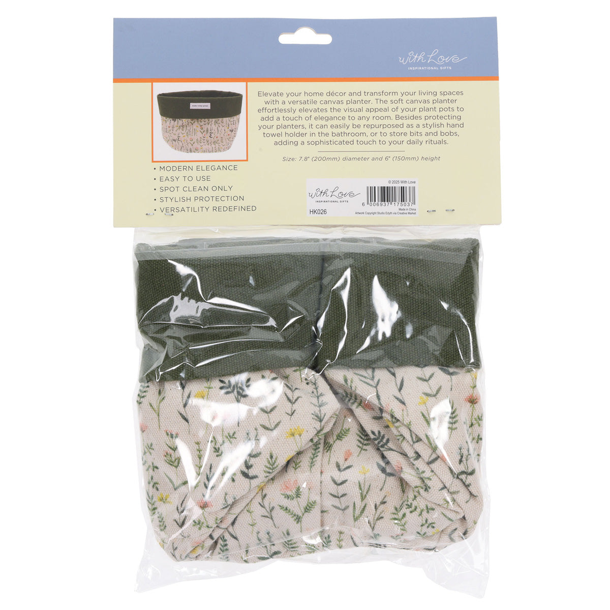 Make Today Great Canvas Planter Cover