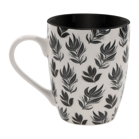 She Is Clothed with Strength and Dignity Ceramic Mug with Black Interior