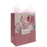 Genade in Oorvloed Fynbos Afrikaans Medium Gift Bag with Gift Tag