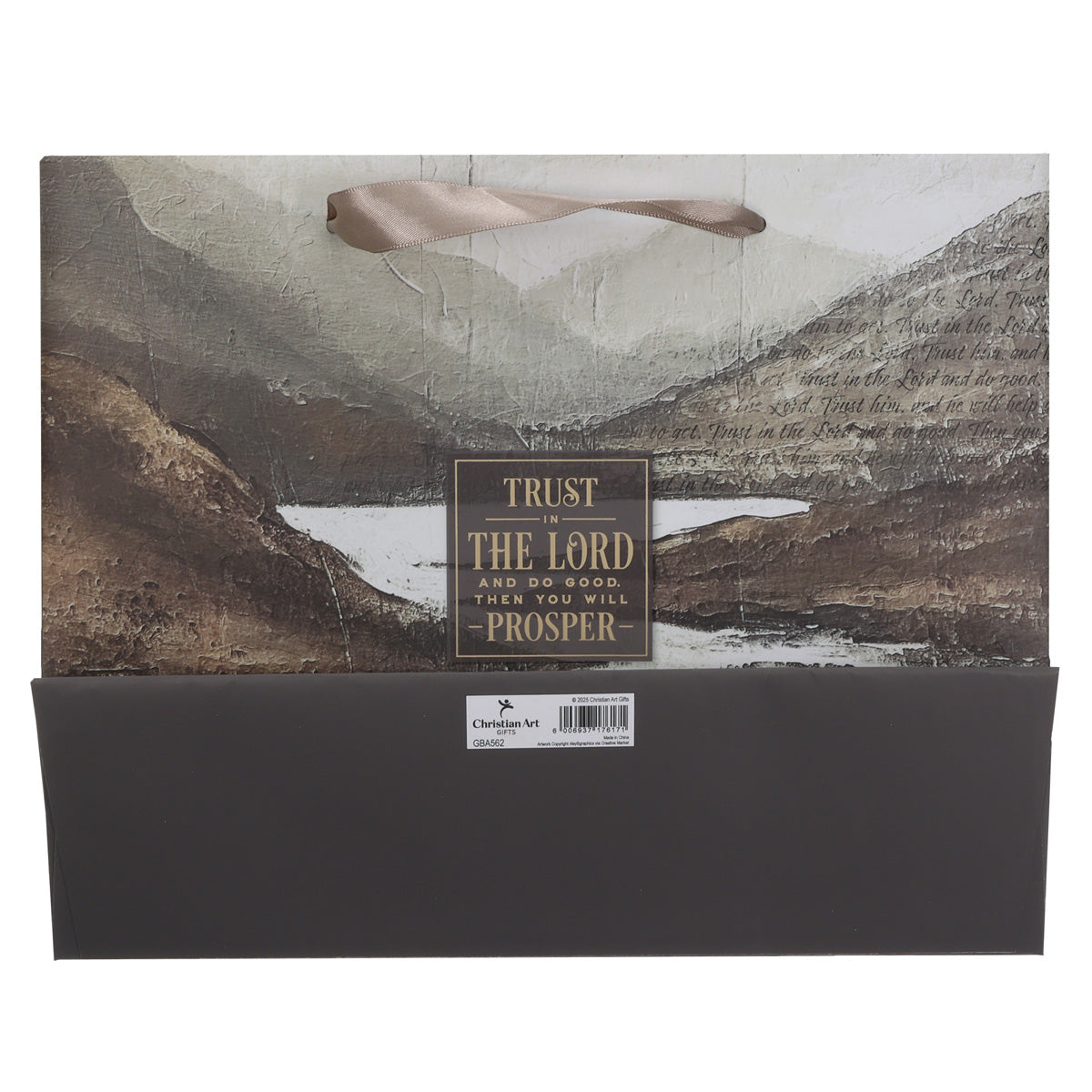 Trust in the Lord Large Landscape Gift Bag with Gift Tag