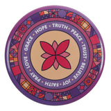 Joy Faith Pray Love Grace Hope Truth Peace Trust Believe Crossword Compact Mirror