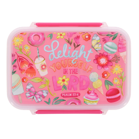 Delight Yourself in the Lord Plastic Lunch Box