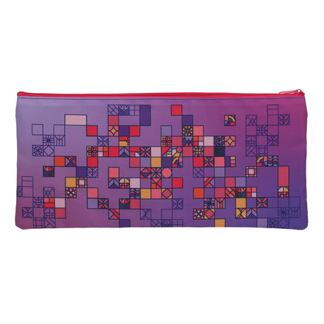 Crossword Purple Pencil Case