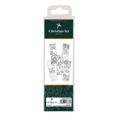 He Leads Me Beside Still Waters Five-Piece Coloring Bookmark Set