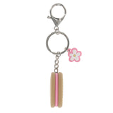 Always Rejoice Key Ring with Flower Charm