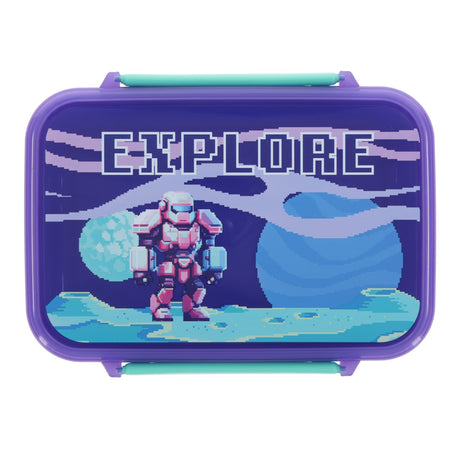 Explore Blue Plastic Lunch Box