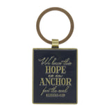 We Have This Hope as an Anchor for the Soul Epoxy Metal Key Ring