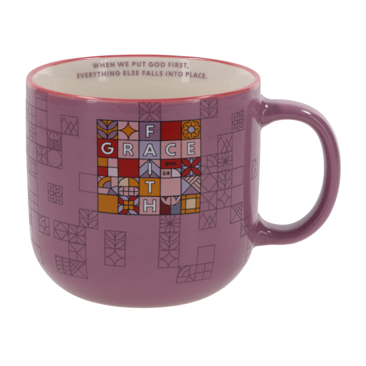 When We Put God First, Everything Else Falls Into Place Ceramic Mug