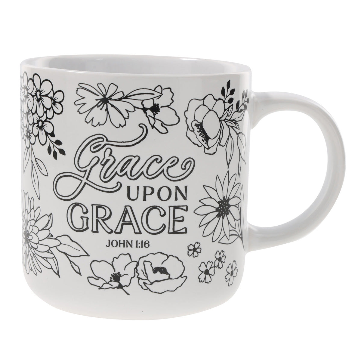Grace upon Grace Ceramic Coloring Mug