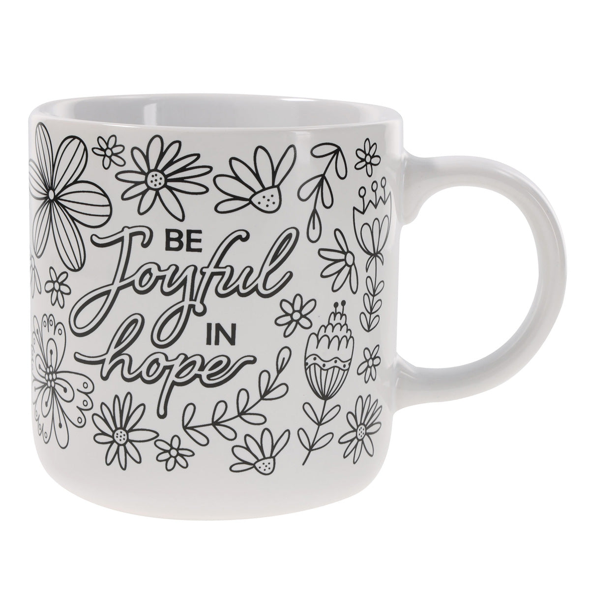 Be Joyful in Hope Ceramic Coloring Mug