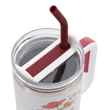 May the God of Hope Large Stainless Steel Mug with Handle and Straw