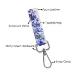 I Will Always Have Hope Faux Leather Wristlet Keychain