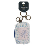 Loof die Here Want Hy Is Goed Afrikaans Key Ring with Faux Leather Pouch