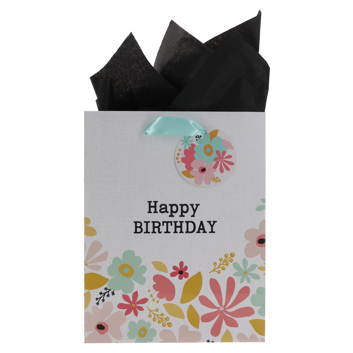 Happy Birthday Medium Gift Bag with Gift Tag