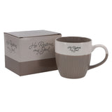 He Restores My Soul Taupe Ceramic Mug