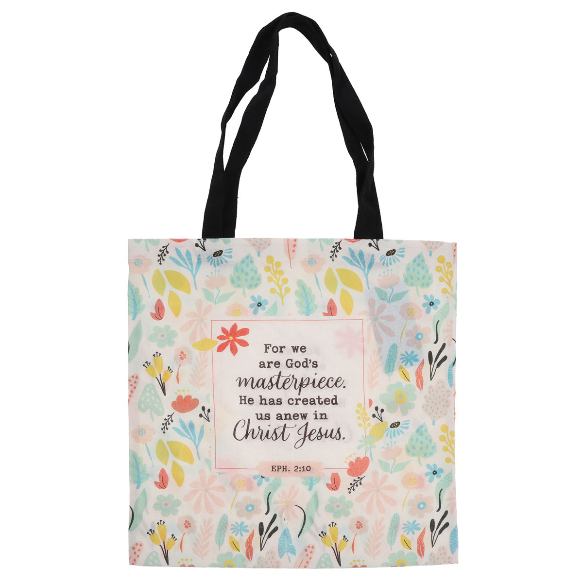 For We Are God's Masterpiece Canvas Tote Bag