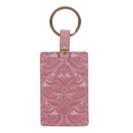 My Grace Is Sufficient for You Faux Leather Keychain