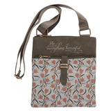 He Has Made Everything Beautiful in It's Time Faux Leather Sling Bag