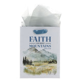 Faith Can Move Mountains Medium Gift Bag with Gift Tag