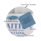 Faith Can Move Mountains Medium Gift Bag with Gift Tag