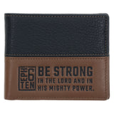 Be Strong in the Lord Two-Tone Genuine Leather Wallet