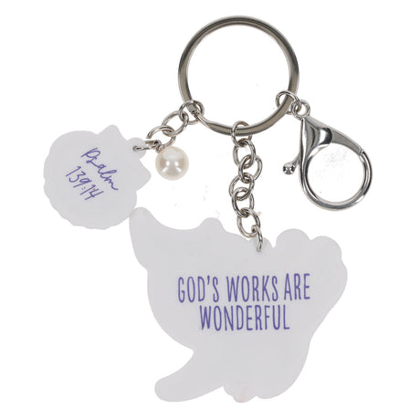 God's Works Are Wonderful Keychain