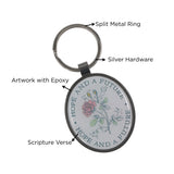 Hope and a Future Epoxy Metal Keychain
