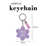 Serve with Joy Keychain