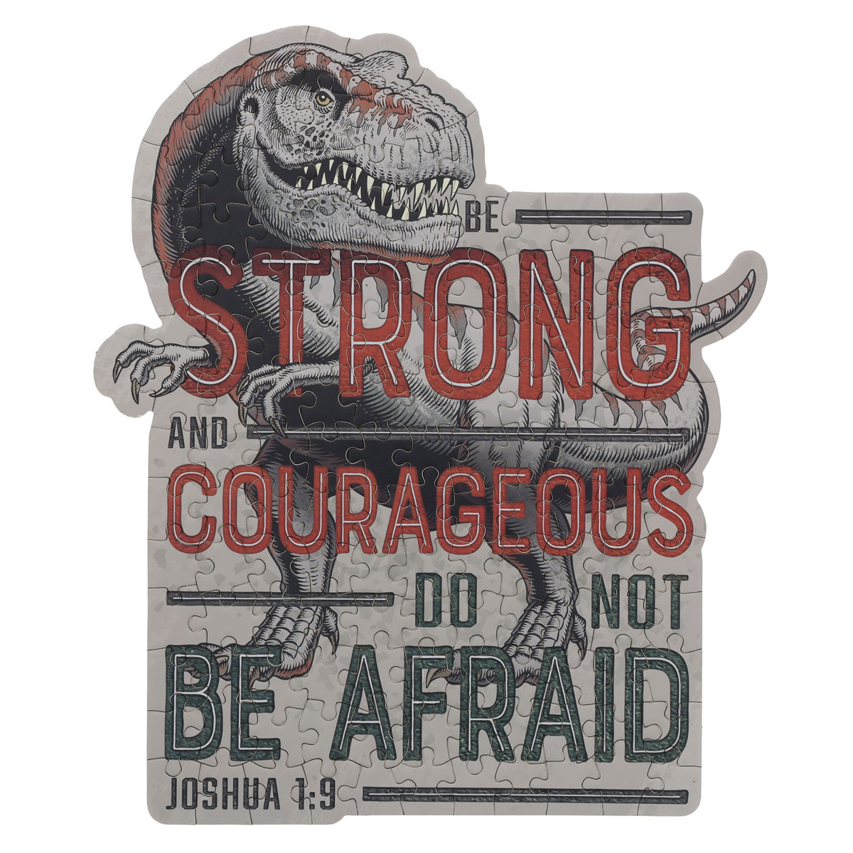 Be Strong and Courageous, Do Not Be Afraid 140-Piece Cardboard Puzzle