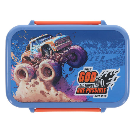 With God All Things Are Possible Plastic Lunch Box