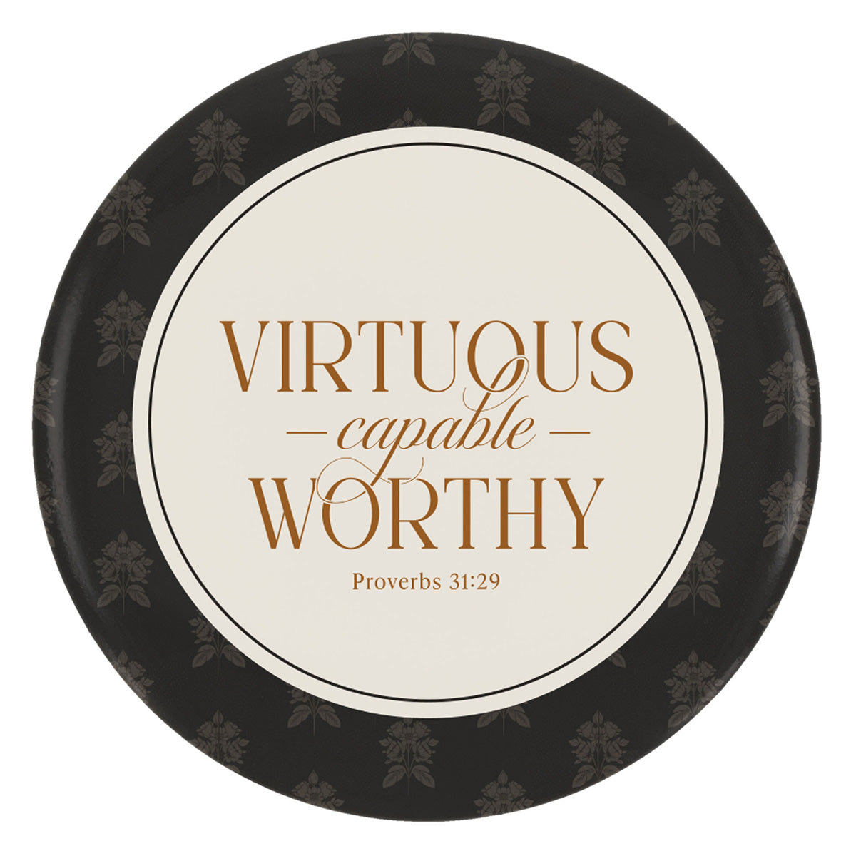 Virtuous, Capable, Worthy Pocket Mirror