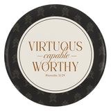 Virtuous, Capable, Worthy Pocket Mirror