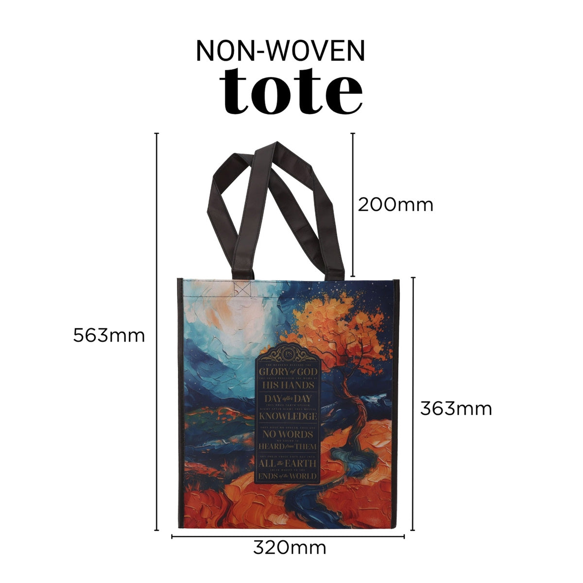 Glory of God Non-Woven Tote Bag