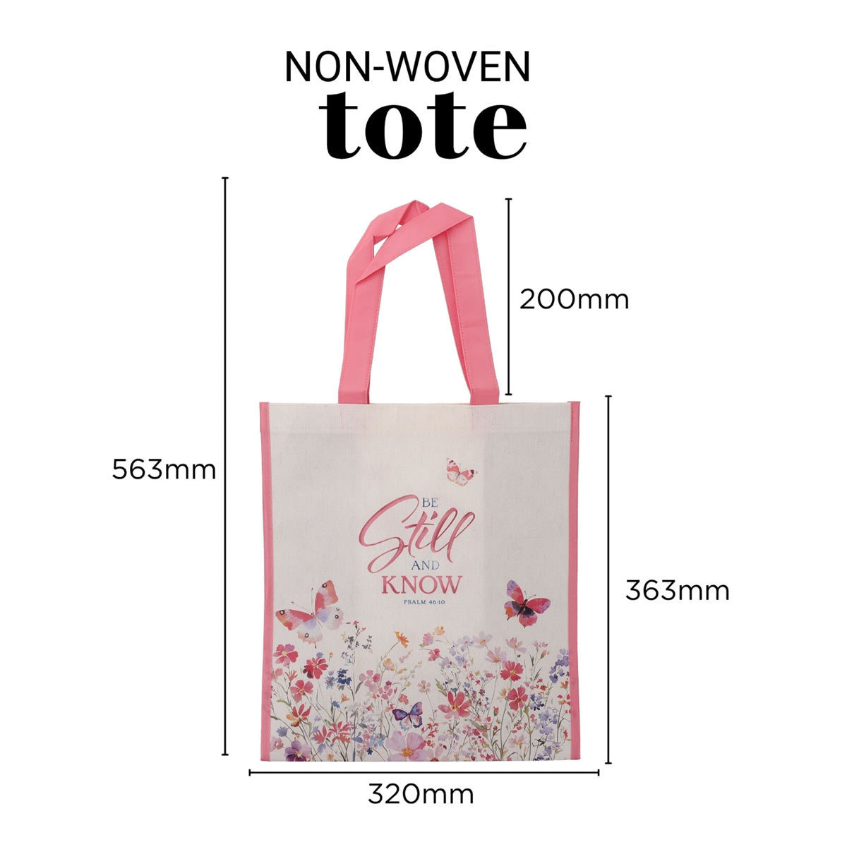 Be Still and Know Non-Woven Tote Bag