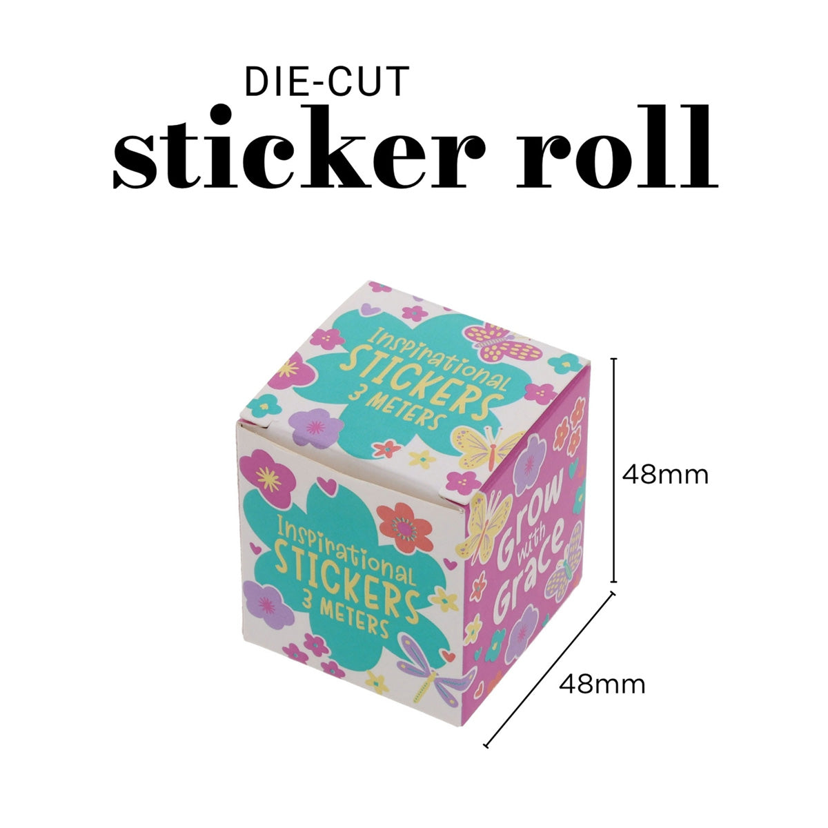 Grow with Grace Inspirational Sticker Roll