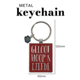 Geloof Hoop en Liefde Afrikaans Metal Keychain with Charm