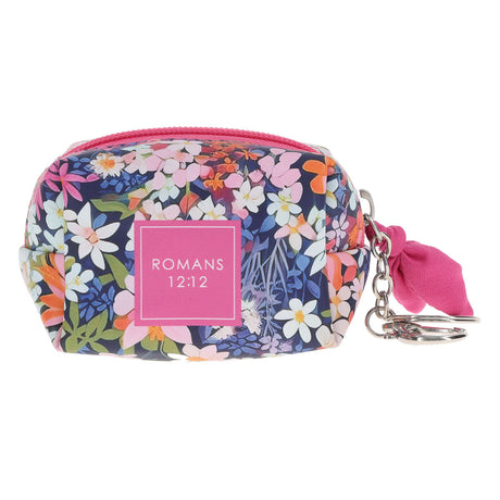 Be Joyful in Hope Faux Leather Keychain