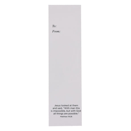 With God All Things Are Possible Ten-Piece Sunday School Bookmark Set