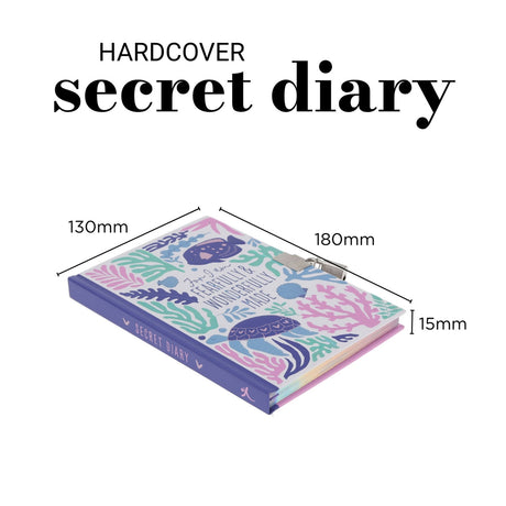 For I Am Fearfully & Wonderfully Made Hardcover Secret Diary with Lock and Key